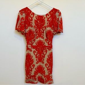 For Love & Lemons | San Marcos Mini Dress | Red | XS